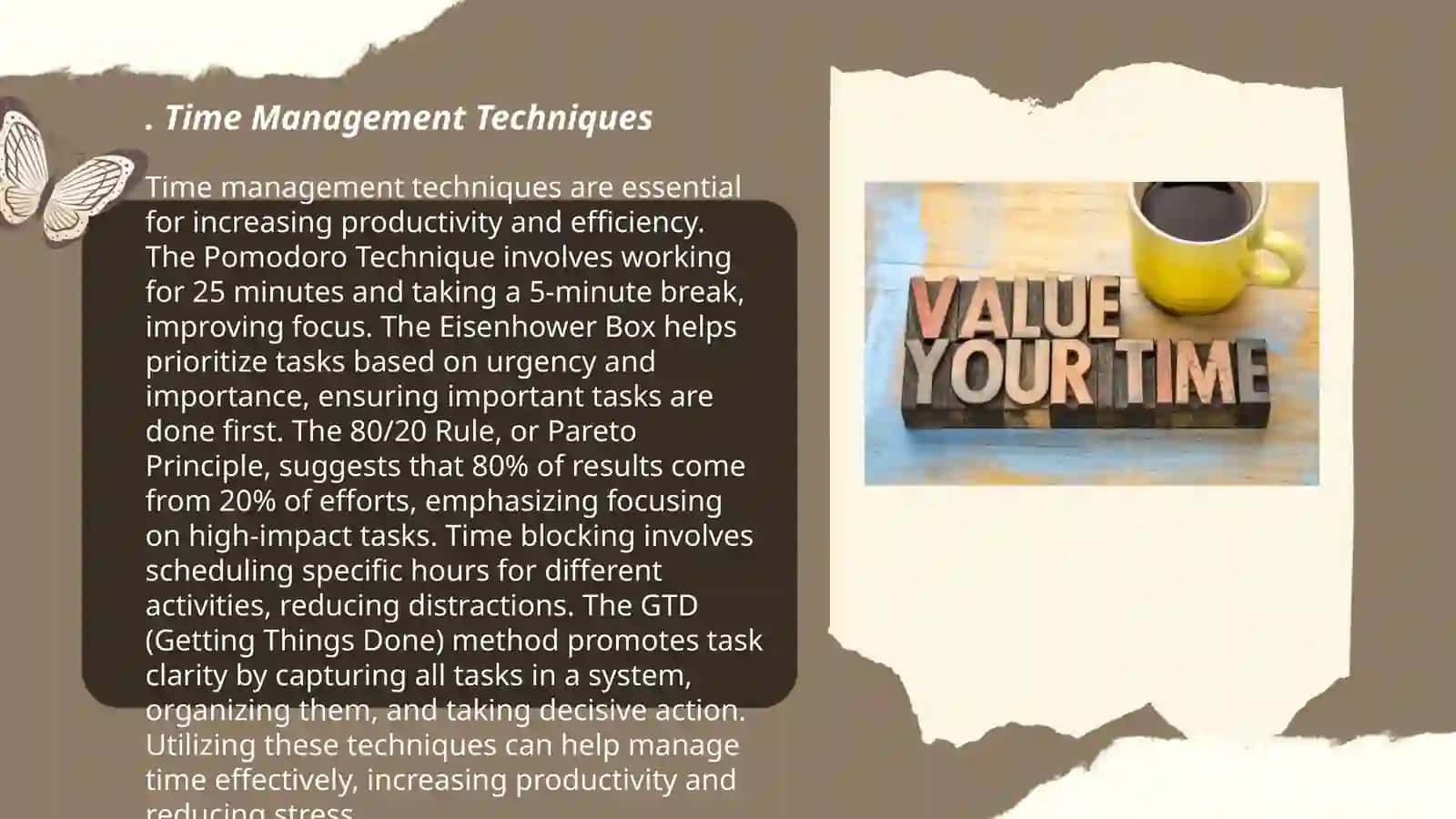 The value of time 3