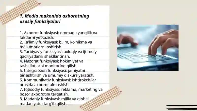Media makonda axborotni tutgan o'rni 3