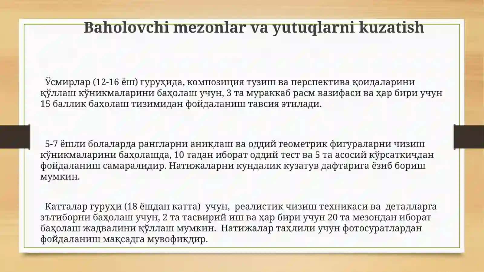 Rasm mashg'ulotlarini tashkil etish uslubiyoti 3