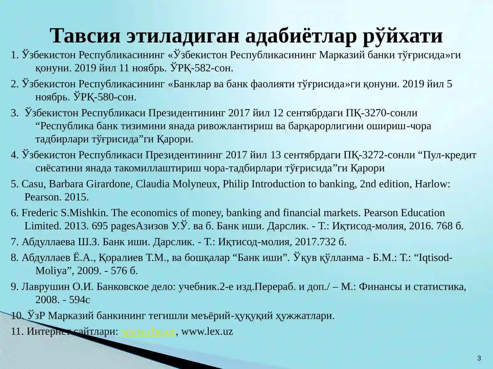 Тижорат банклари, уларнинг функциялари ва турлари 3