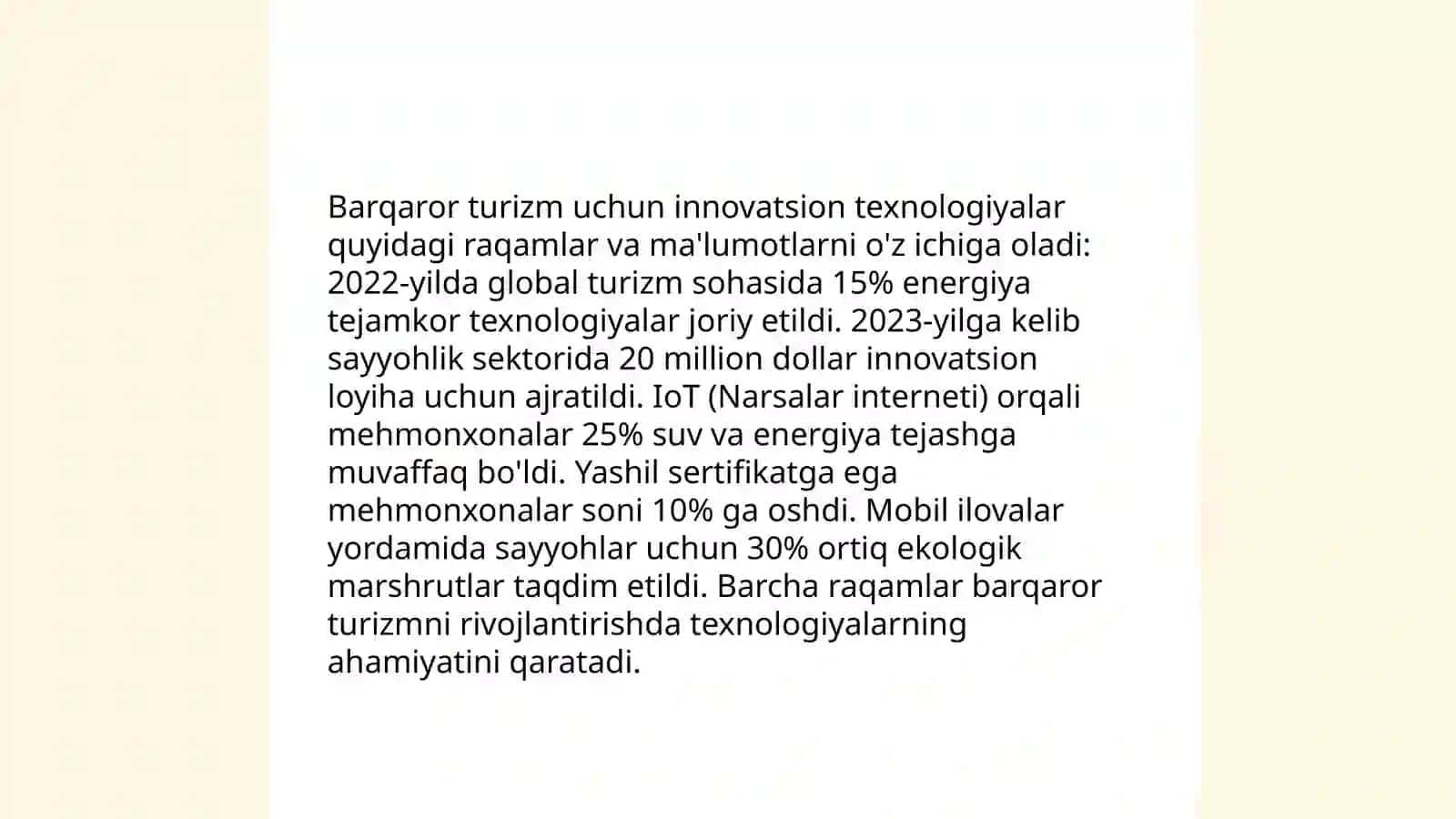 Barqaror turizm uchun innovatsion texnologiyalar 3