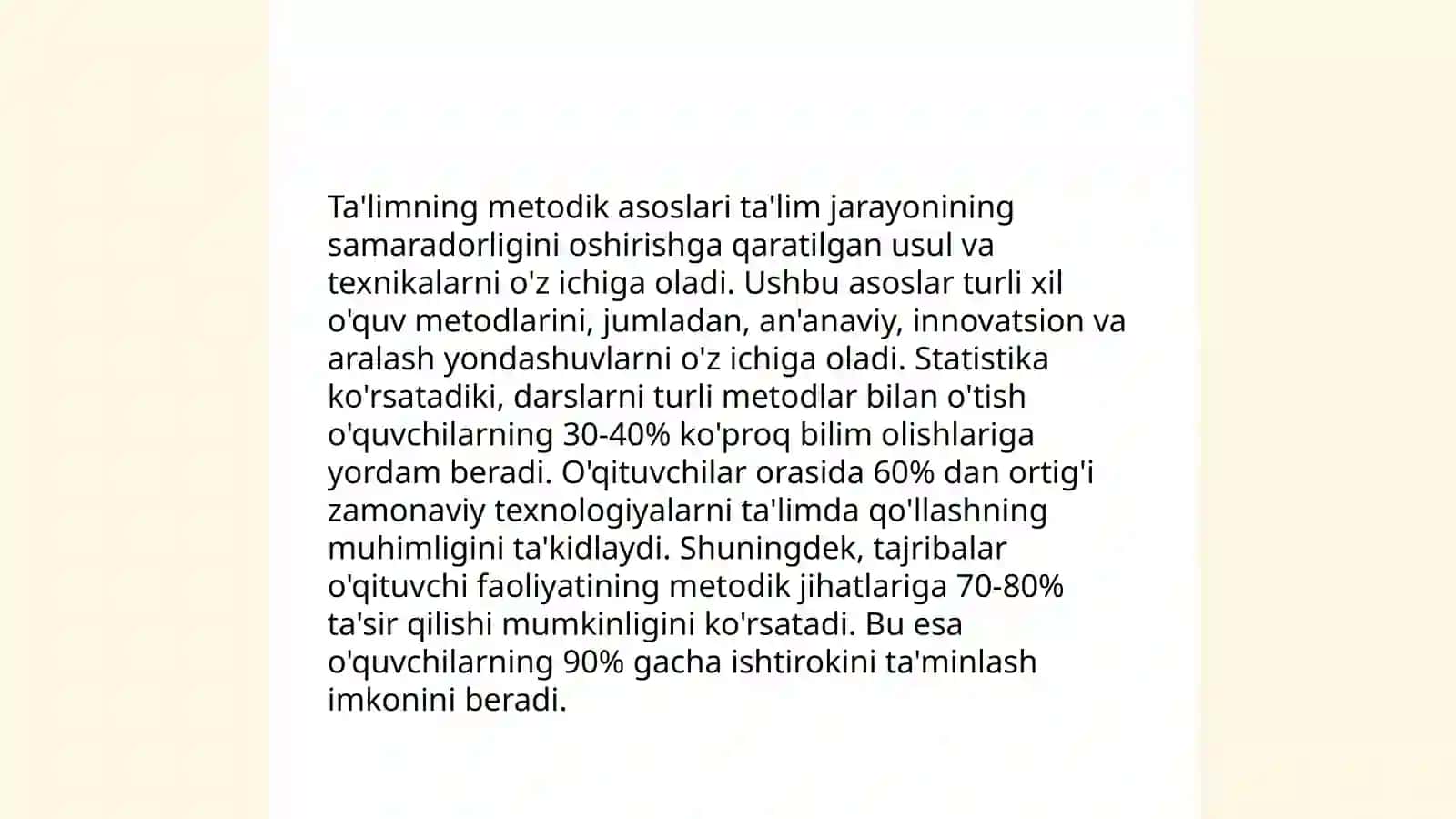 Ta'limning tizimlik va izchillik prinsiplarini amalga oshirish qoidalari 3