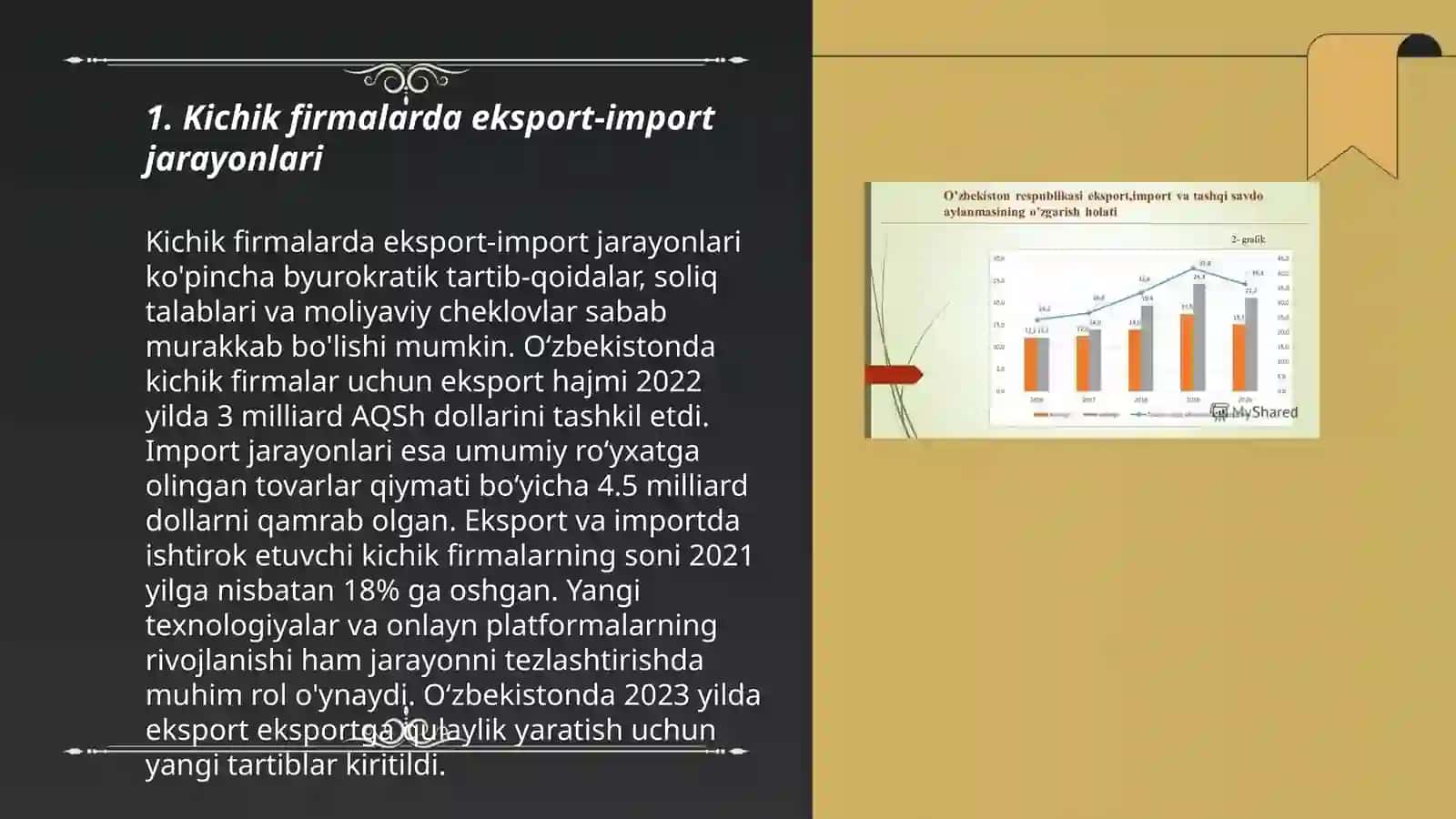 Kichik firmalarda eksport-import operatsiyalarining boshqarilishi Norova Dilsoʻz 3