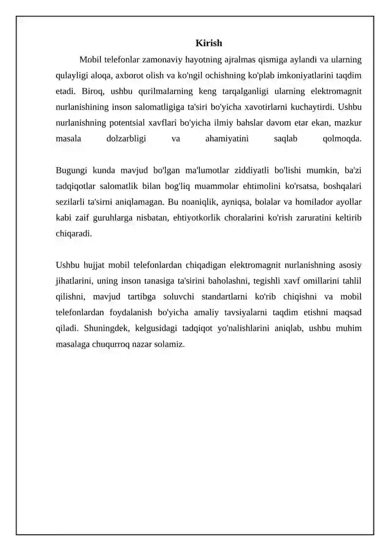 Mobil telefonlarning elektromagnit nurlanishi va uning inson salomatliga ta'siri 3