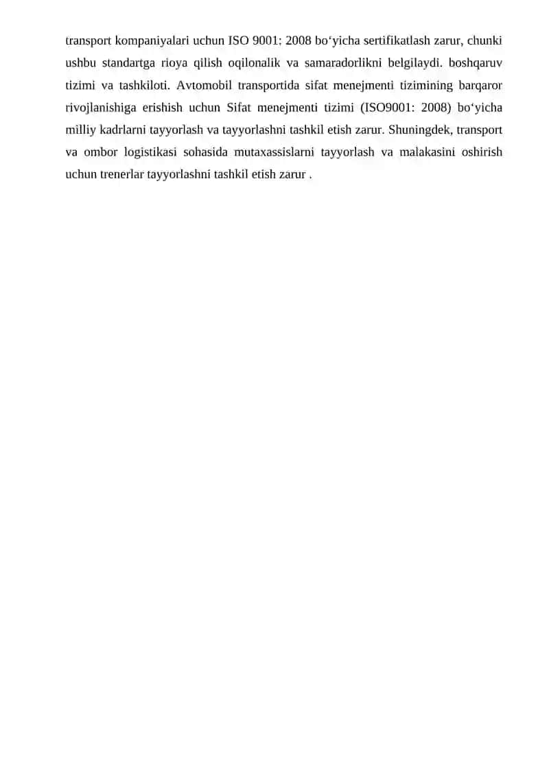 Zamonaviy avtomobil transporti vositalarini va zamonaviy ortish-tushirish mexanizmlarini tanlash 3