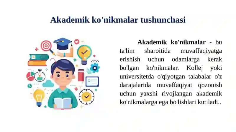 Akademik ko‘nikmalar va kasbiy kompetentlik 3
