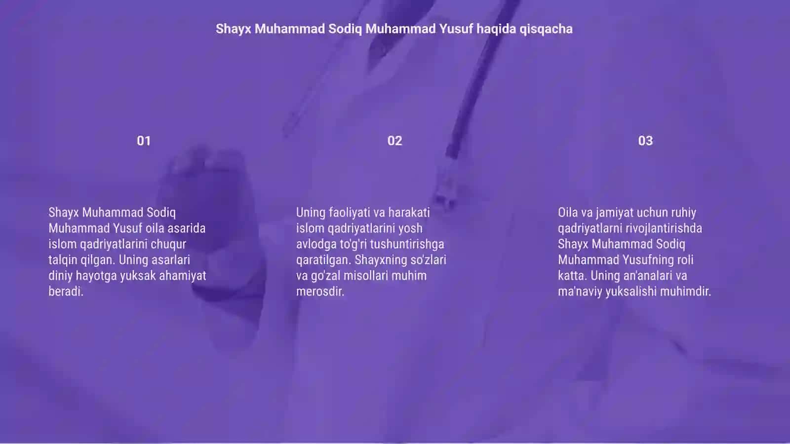 Shayx Muhammad Sodiq Muhammad Yusufning Baxtiyor oila asarida islom qadriyatlarining talqini 3