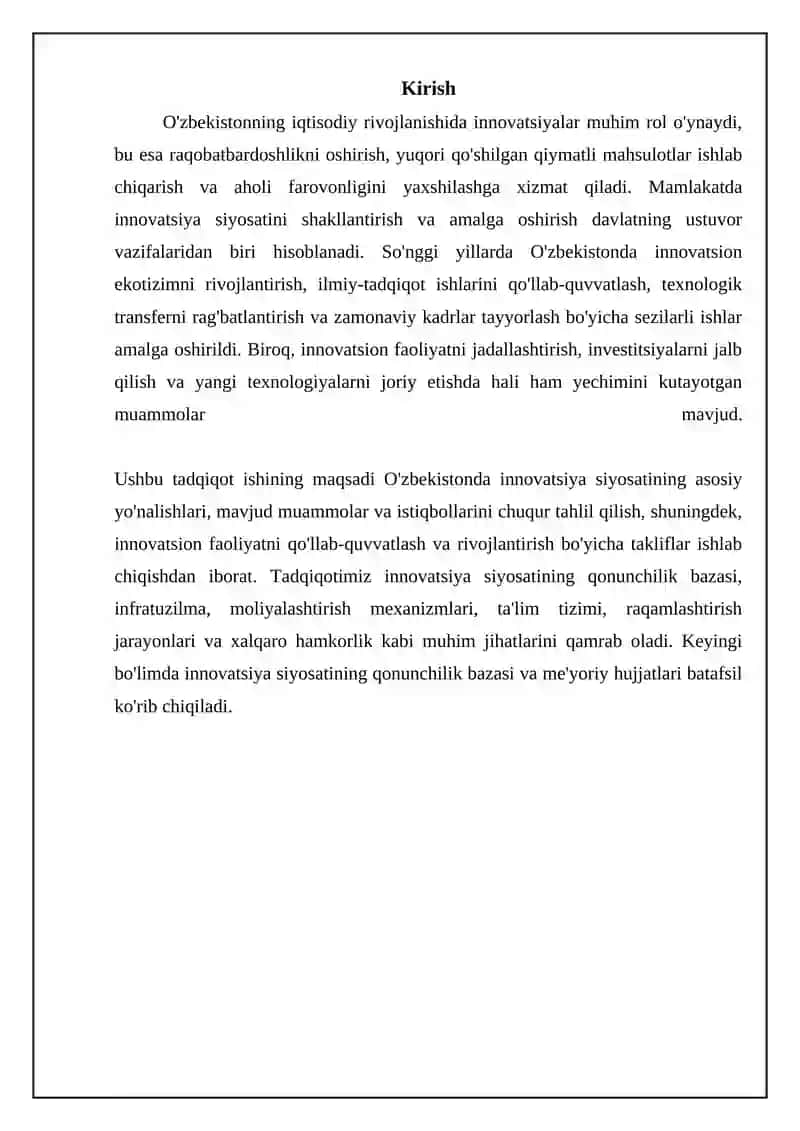 O'zbekistonning innovatsiya siyosati 3