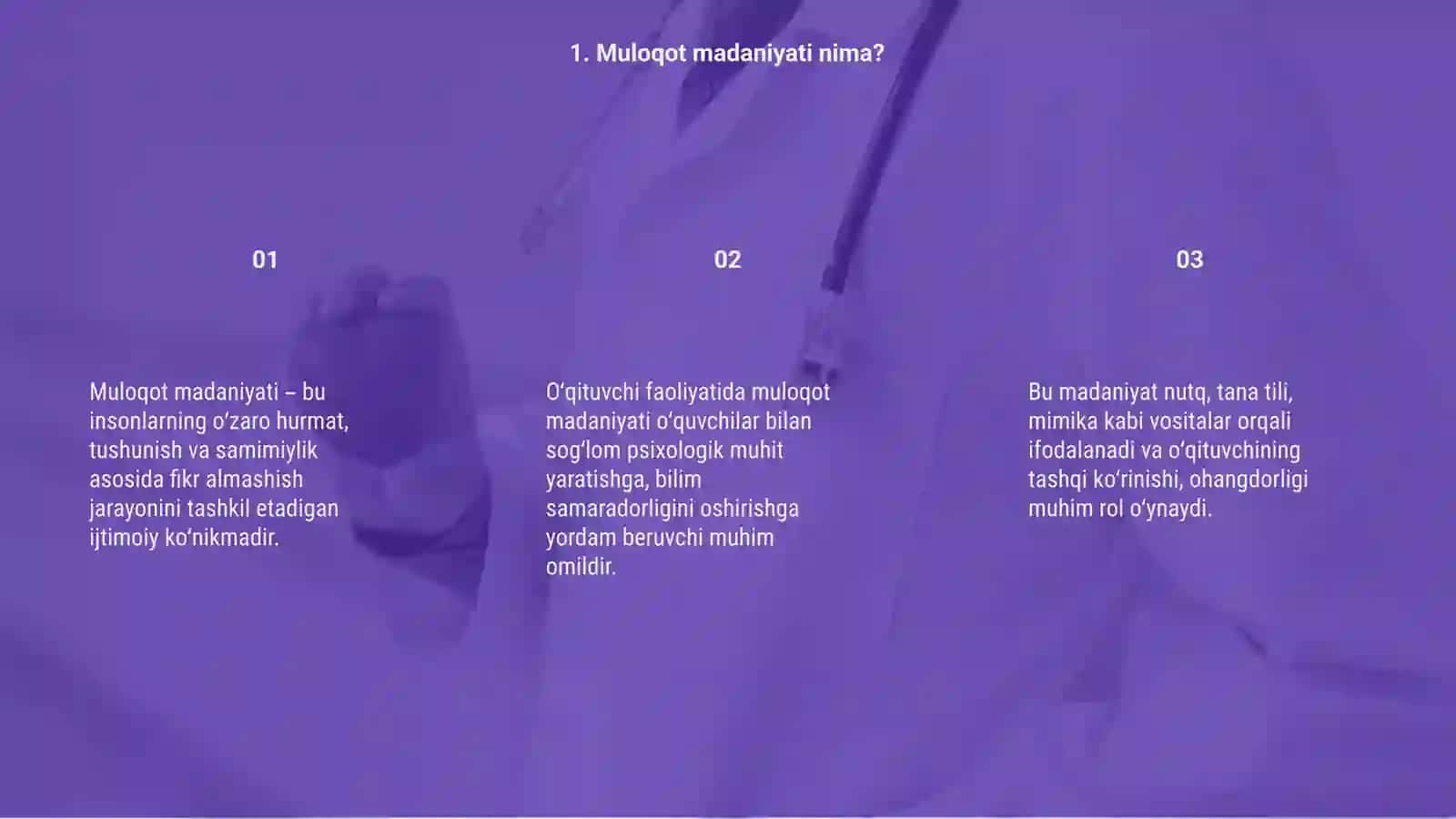 O'QITUVCHI FAOLIYATIDA MULOQOT MADANIYATI VA PSIXOLOGIYASI 3
