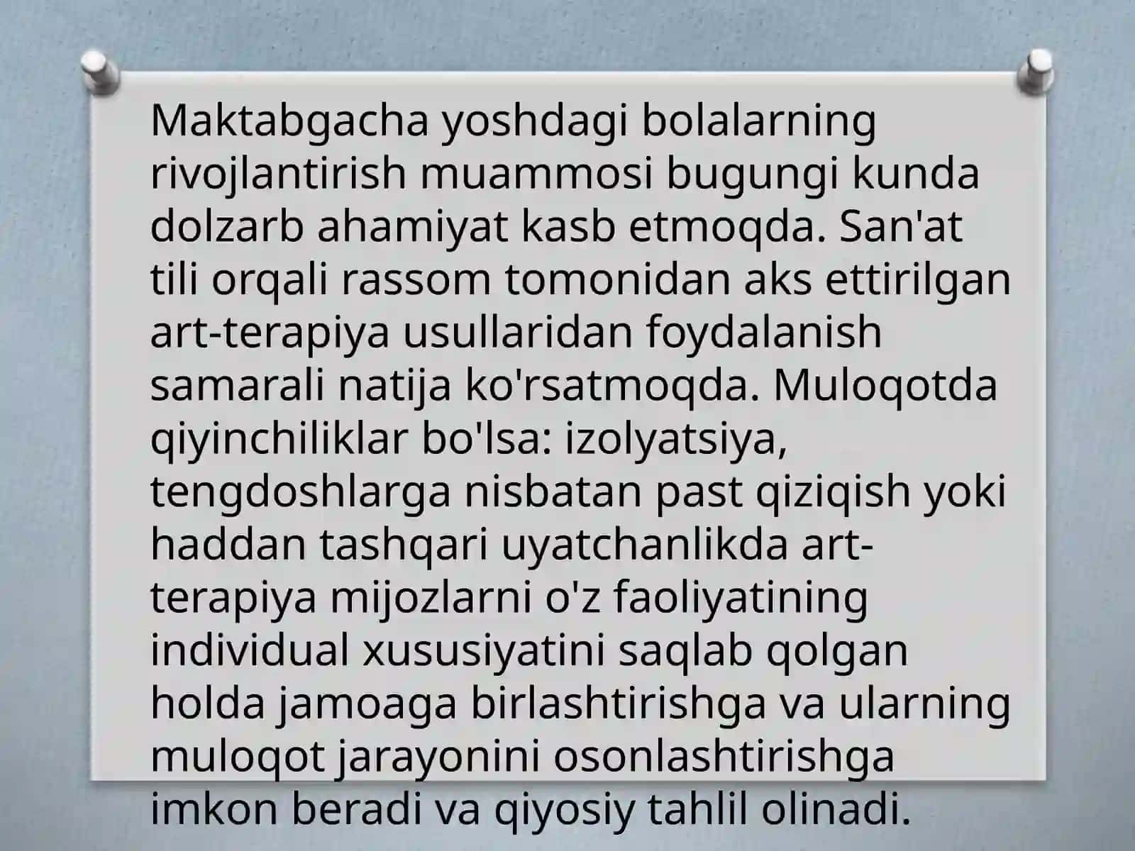 MAKTABGACHAYOSHDAGI BOLALARNI TASVIRIY QOBILIYATI VA IJODKORLIGINI RIVOJLANTIRISH 3