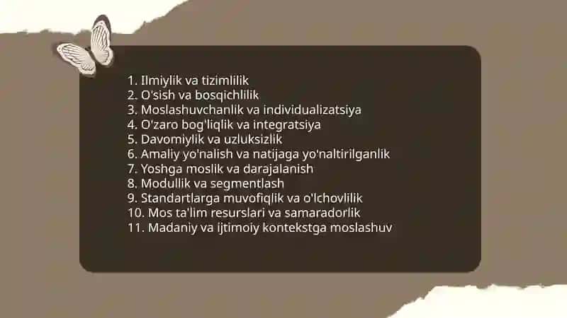 Ta'lim mazmuni va ta'lim jarayoni qonuniyatlari va tamoyillari 3
