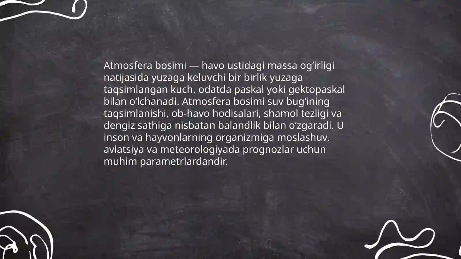 Atmosfera bosimi 3