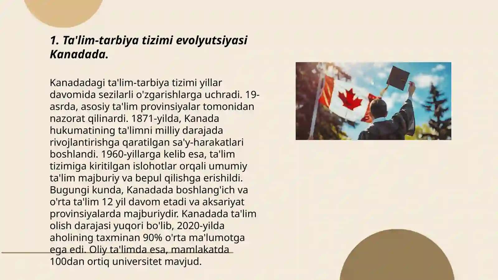 Kanadada ta'lim tarbiya jarayonlari 3