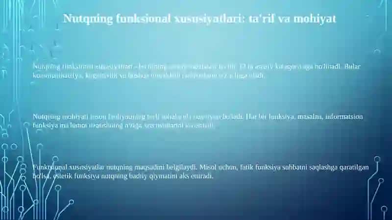 Nutqning funksional xususiyatlari 3