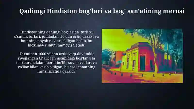 Qadimgi Hindiston boğ va park sanati 3