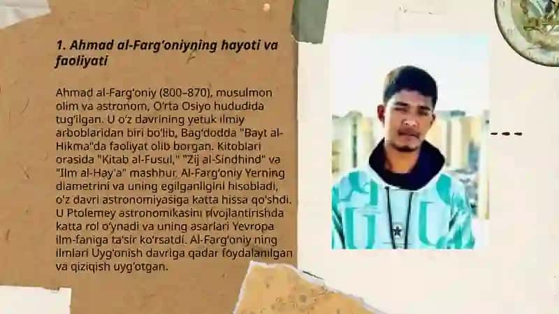 Ahmad Al Fargʻoniyning ilm-fanga qoʻshgan hissasi 3