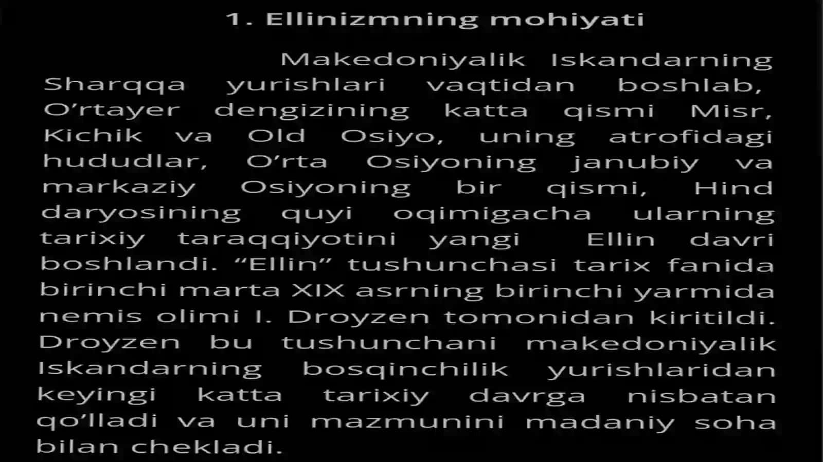 Arxiyologiya fanidan Yozgan Ellin madanyati 3