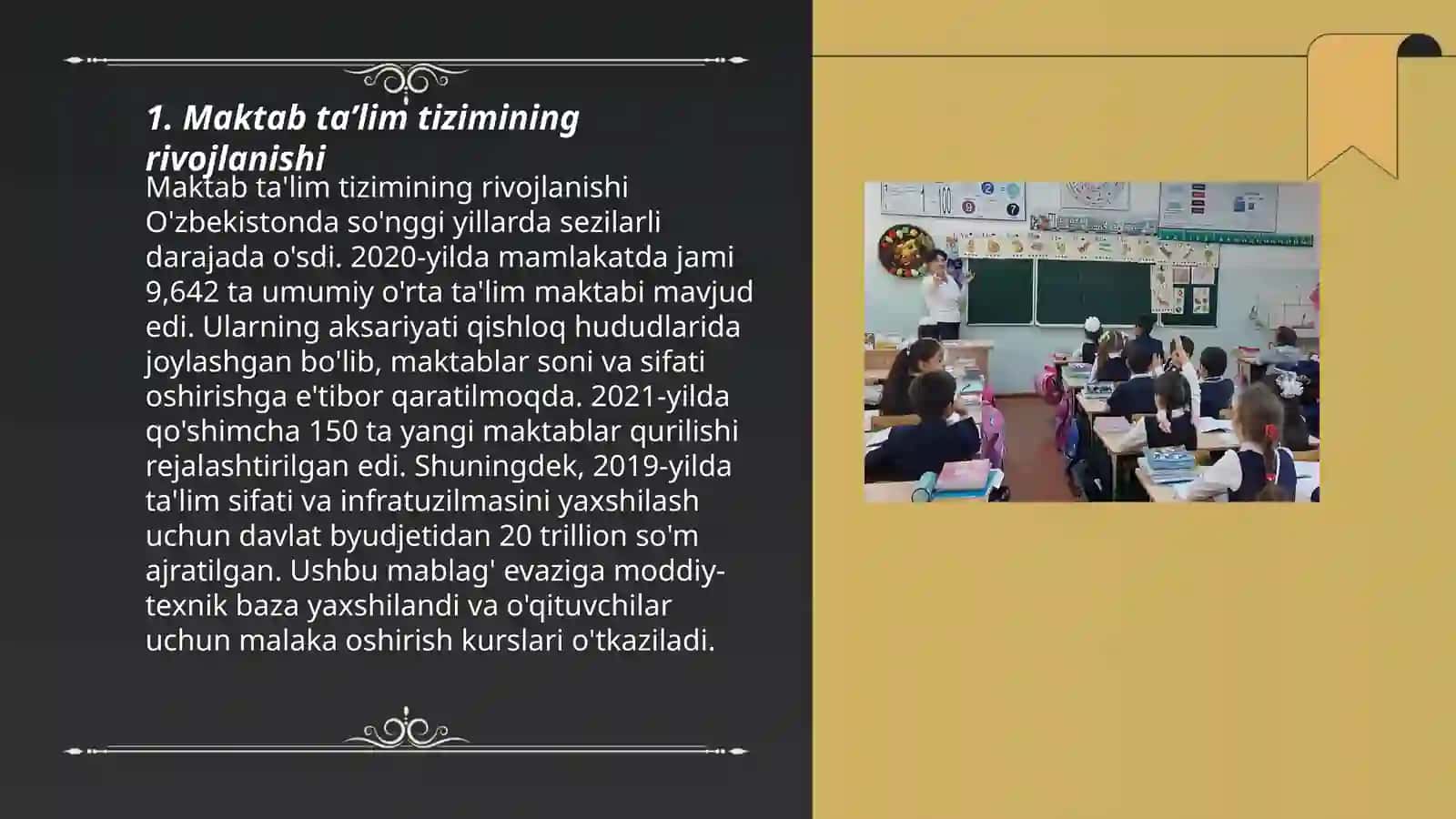 Maktab Taʼlim Tizimining Rivojlanishi 3
