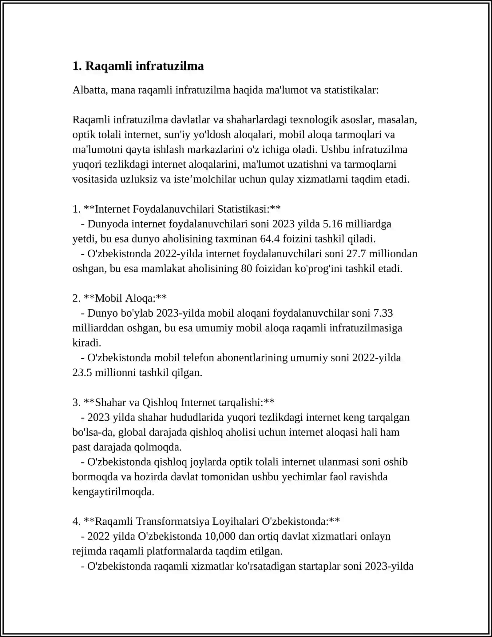 RAQAMLI O'ZBEKISTON 2030 STRATEGIYASI 3