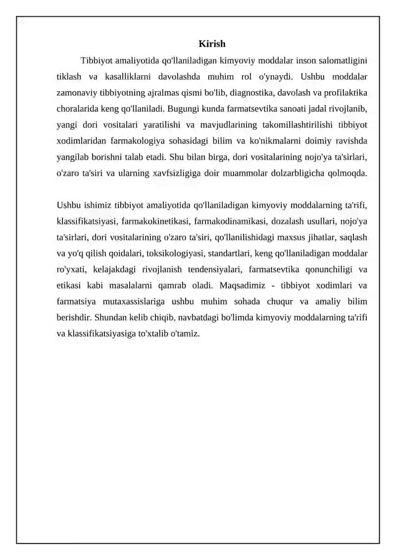 Tibbiy amaliyotda ishlatiladigan kimyoviy moddalar 3
