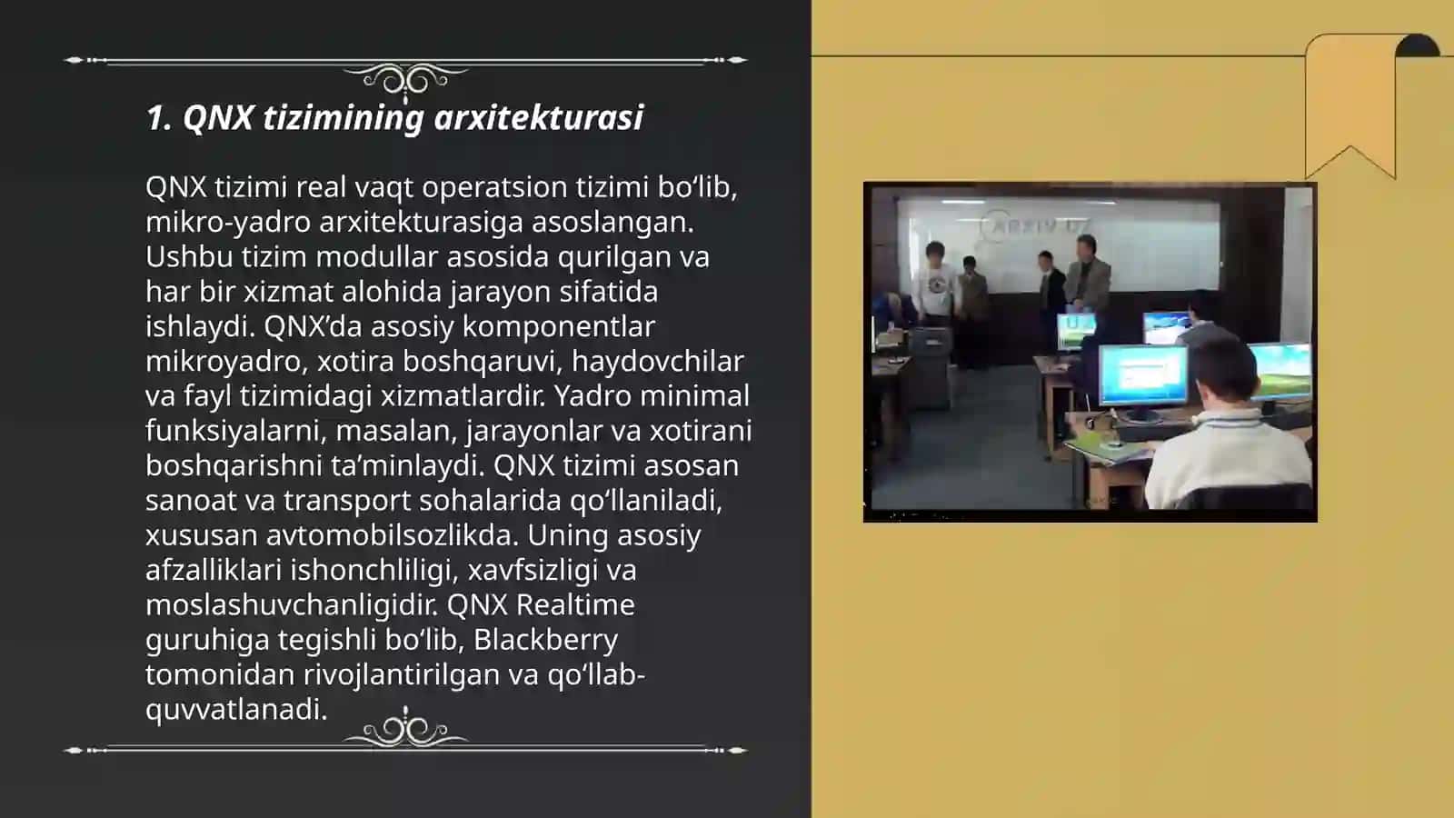 QNX tizimi 3
