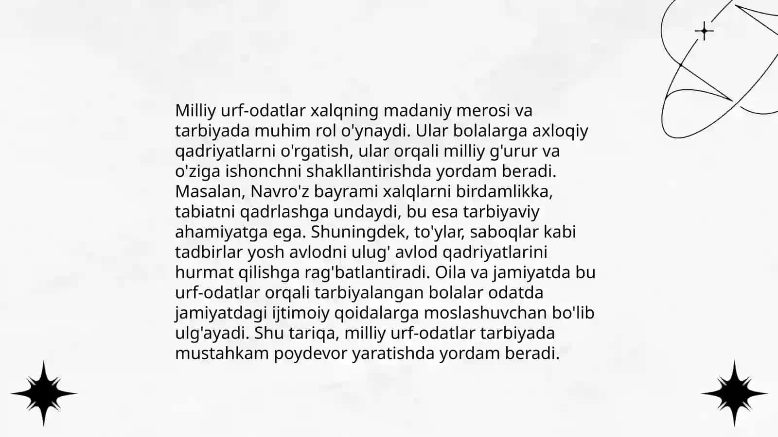 Maktabgacha taʼlim yoshdagi bolalar shaxsni barkamol qilib tarbiyalashda milliy urf odatlardan foydalanish 3