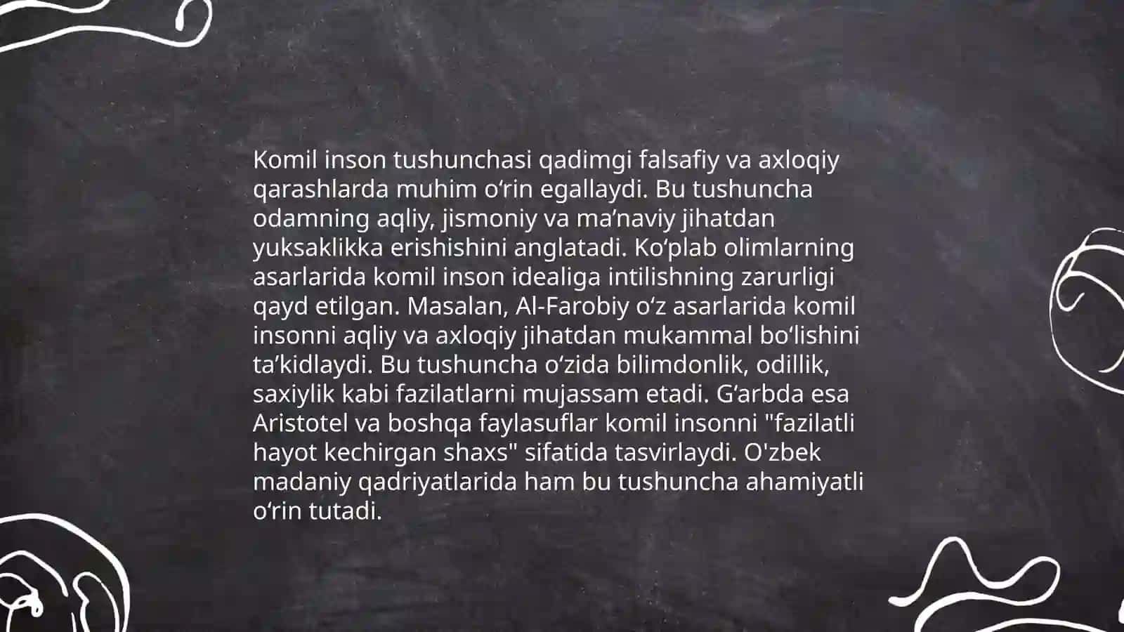 Komil inson haqida qarashlar 3