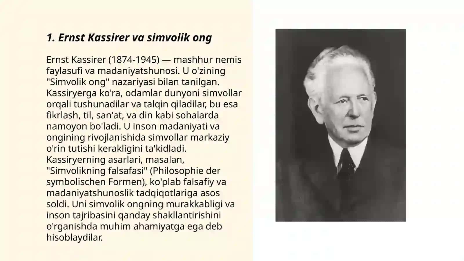 Ernst Kassirer va simvolik ong 3