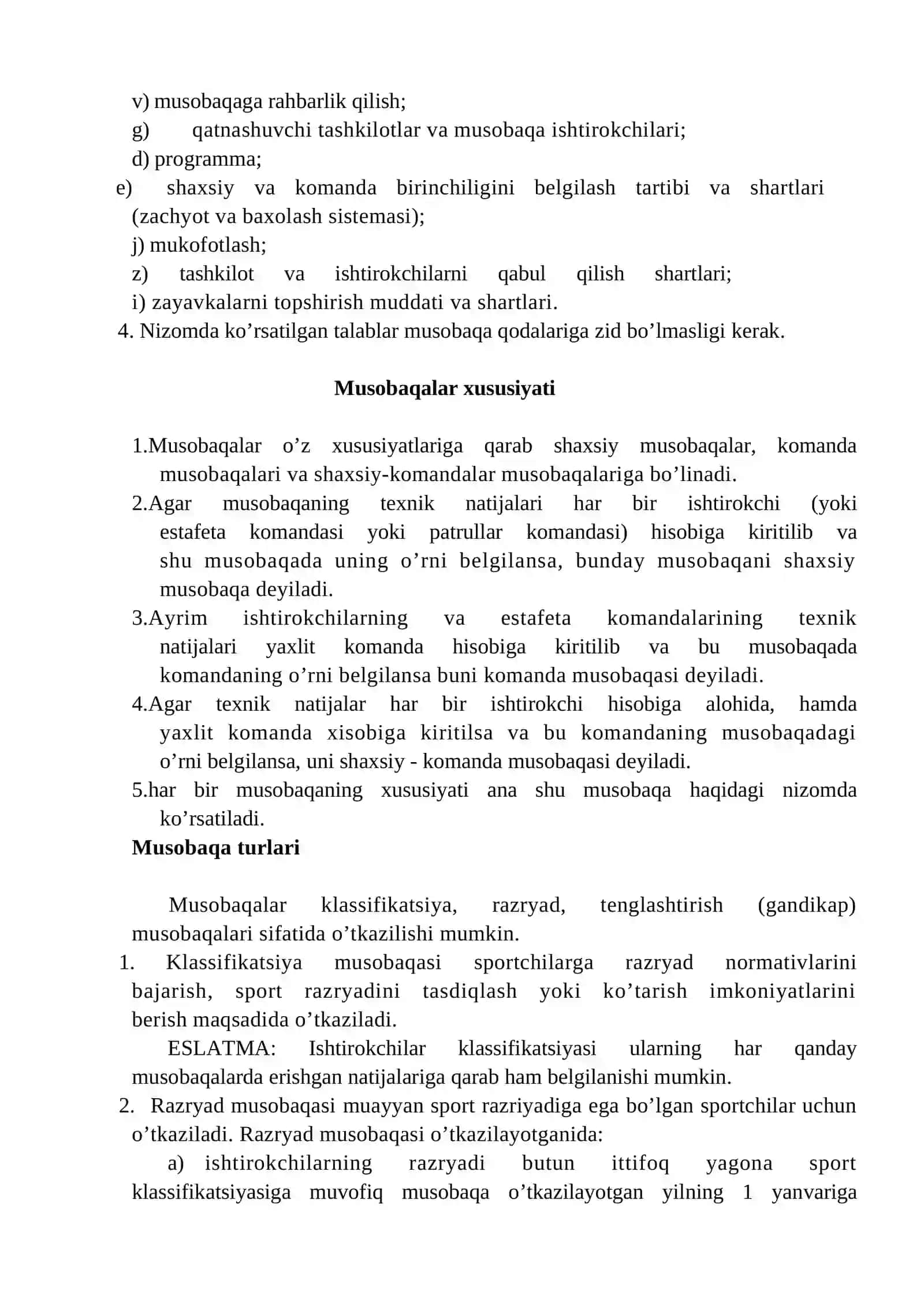 Musоbаqа qоidаlаri vа yengil аtlеtikаning mоddiy-tехnik tа’minоti 3
