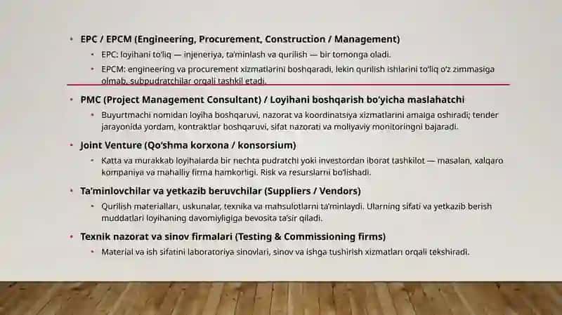 Pudrat tashkilotlari va firmalari - qurilishni boshqarishdagi asosiy bo‘g‘inlar 3