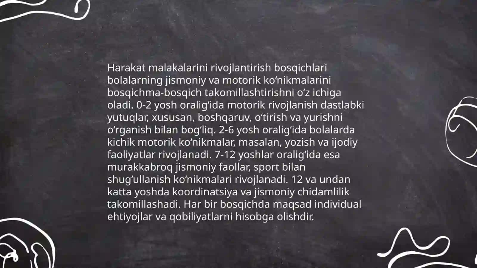 Harakat malakalarini tashkil etish qonuniyatilari 3