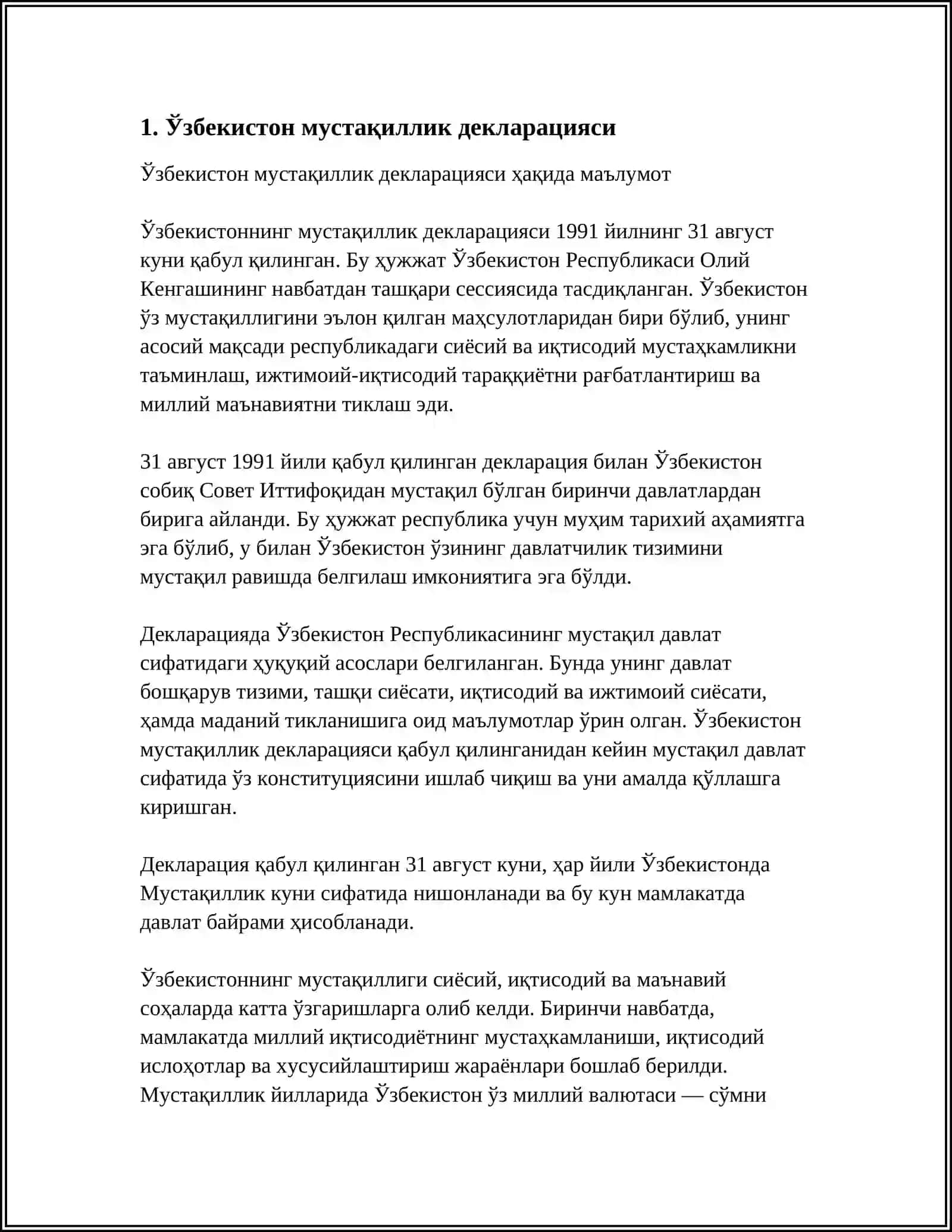 O‘ZBEKISTANNIN EN JANA TARIYXI 3