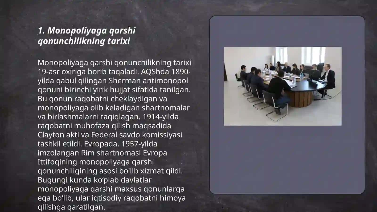 Monopoliyaga qarshi qonunchilik va ularning amal qilishi 3