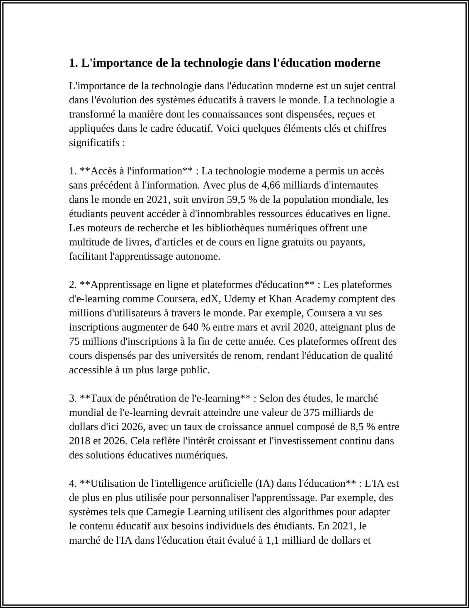 VOUS APPRENEZ UN PROJET DANS L'EDUCATION, VOUS LE DECRIVEZ ET VOUS DONNEZ VOTRE AVIS SUR CE SUJET! 3