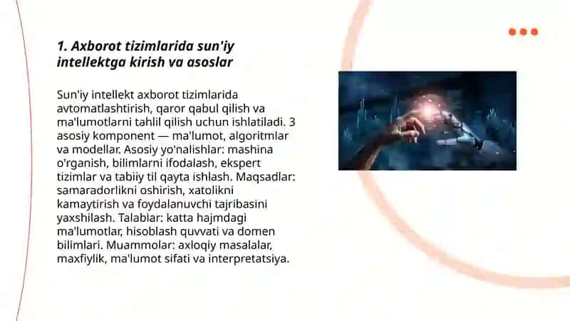 Axborot tizimlarida sun'iy intellekt 3
