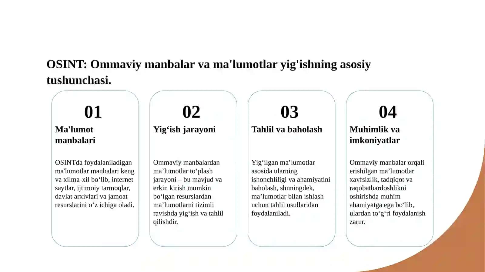 OSINT (Open Source Intelligence) - ommaviy manbalardan ma’lumotlarni yig‘ish va tahlil qilish 3