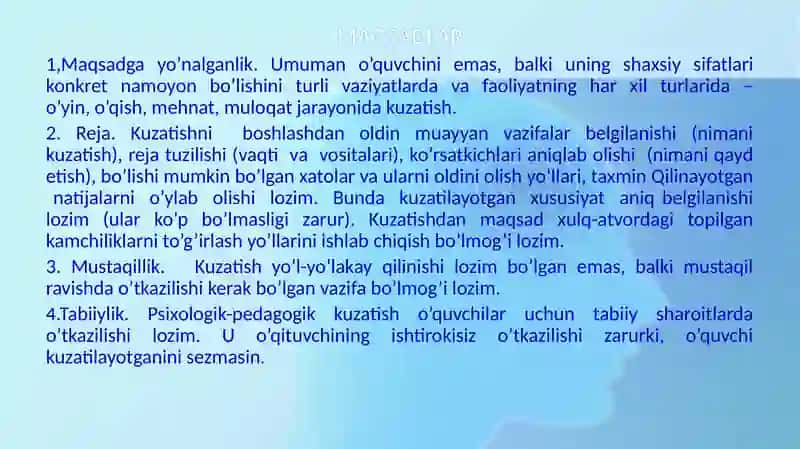 Bolalar psixologiyasining tadqiqot metodlari. Bolalar psixologiyasi va psixodiagnostik metodlari 3