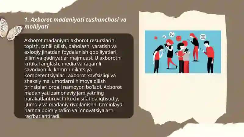 Axborot madaniyati zamonaviy jamiyatning asosi 3