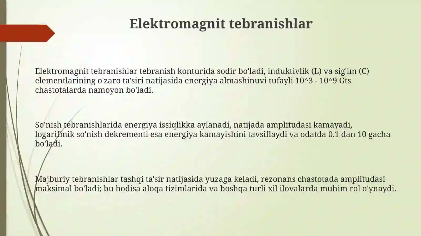Elektromagnit tebranishlar 3