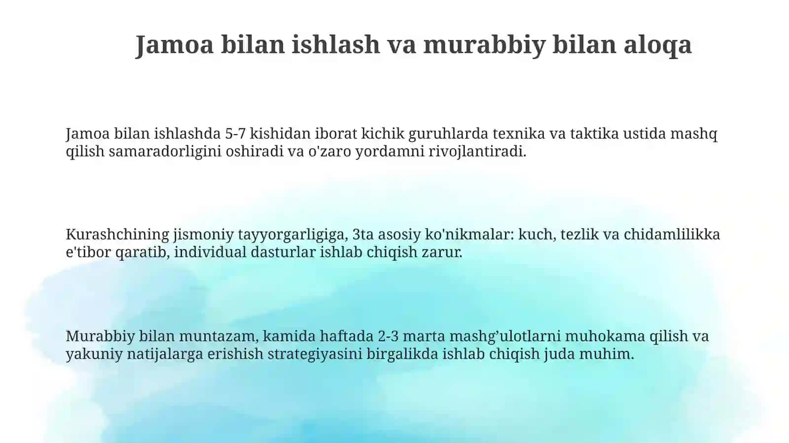Kurashda tayyorgarlik turlari 3