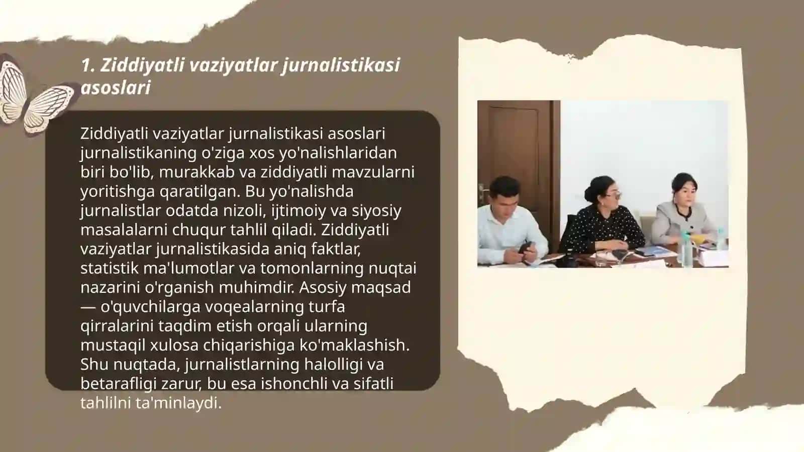 Ziddiyatli vaziyatlar jurnalistikasi asoslari 3