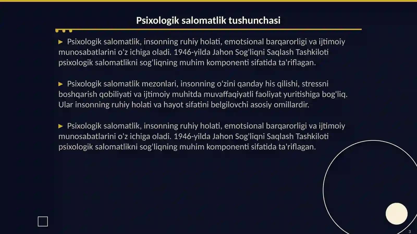 Psixologik salomatlik mezonlari 3