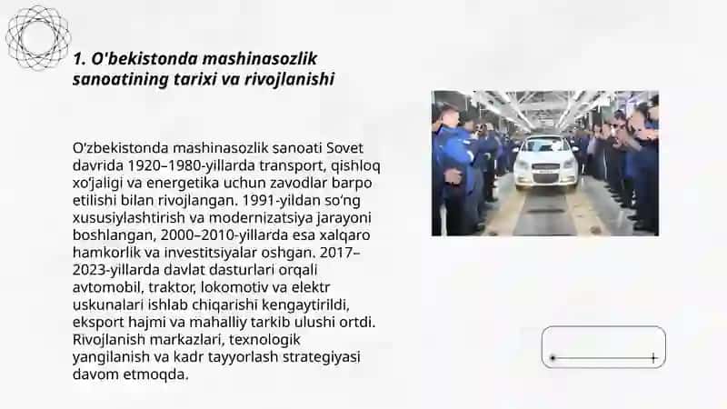 O'bekistonda mashinasozlik sanoati 3