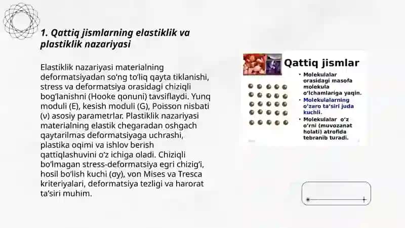 Qattiq jismlar va biologik to’qimalarning mexanik xossalari 3