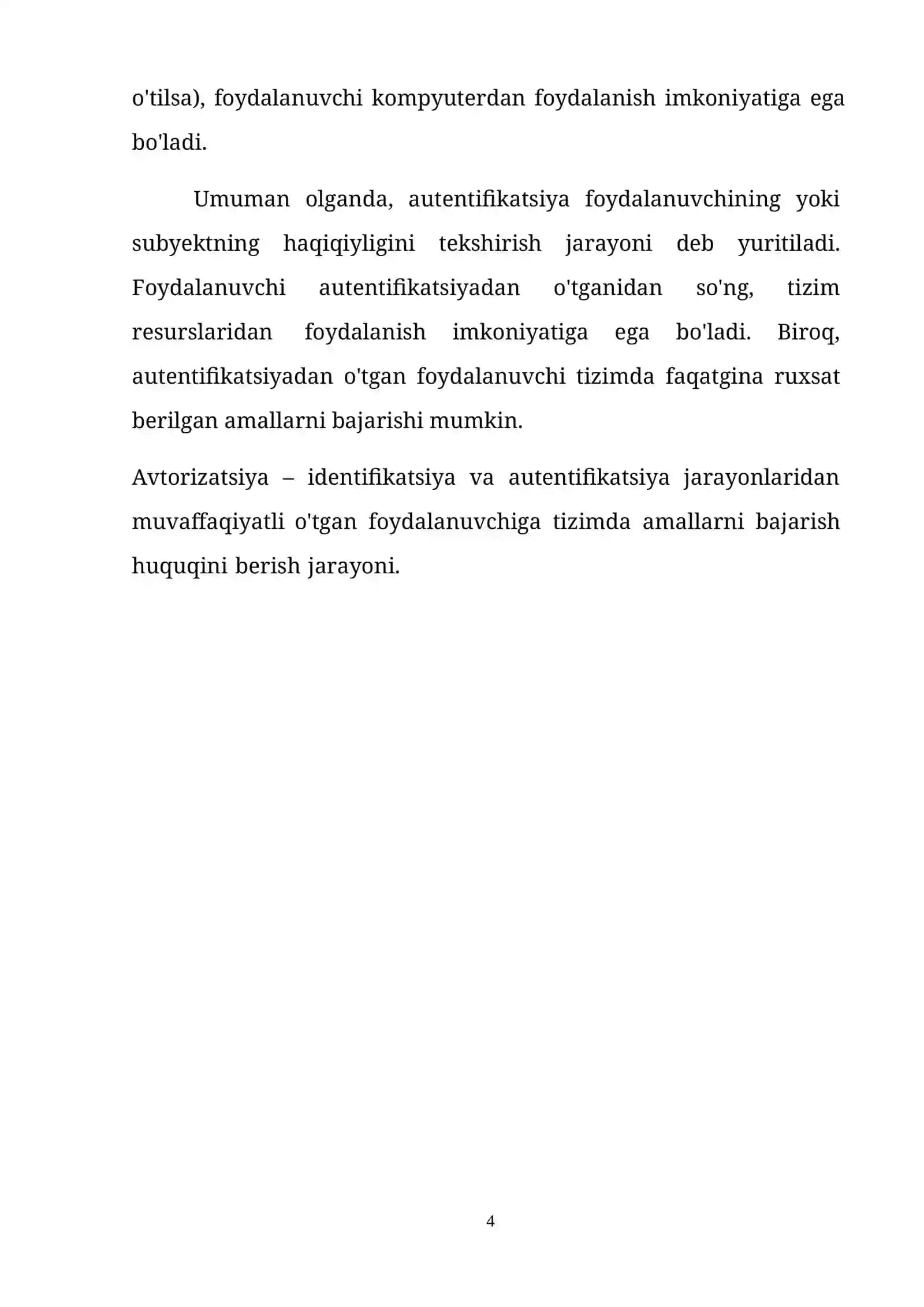 Identifikatsiya, autentifikatsiya va avtorizatsiya tushunchalari 3