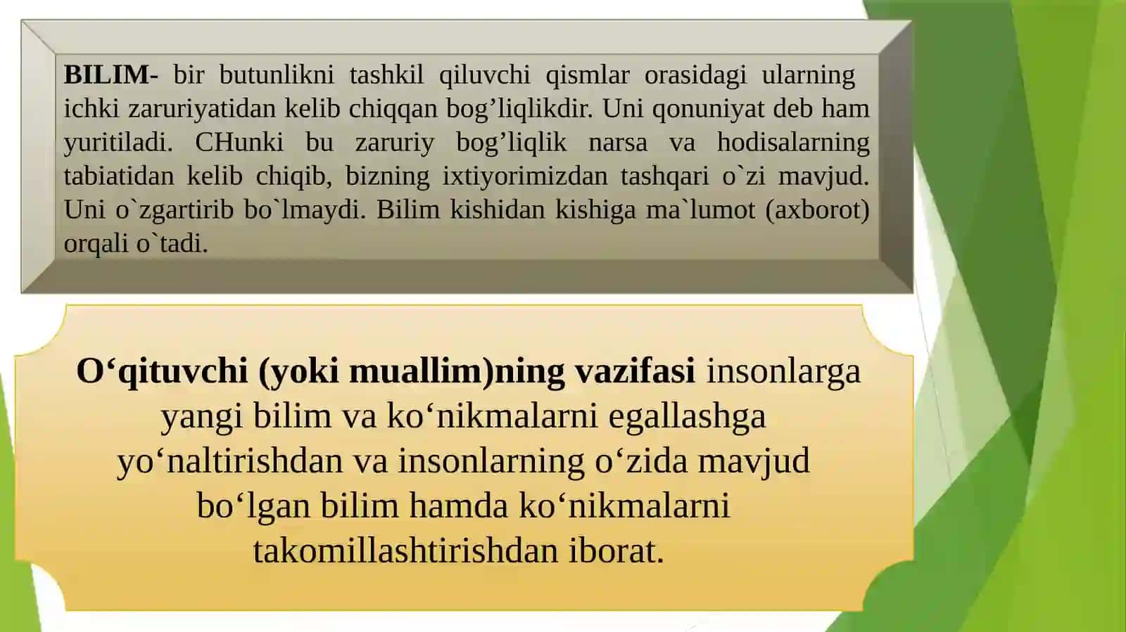 Bilimlarni to'liq o'zlashtirishga qaratilgan ta'lim texnologiyasi 3