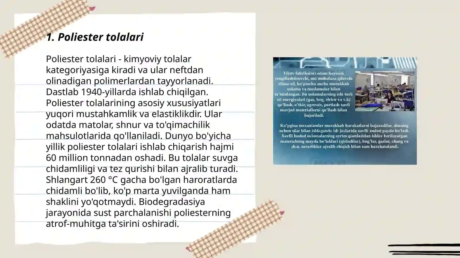 To’qimachilik va yengil sanoatda qo’llaniladigan eng muhim polimerlar 3