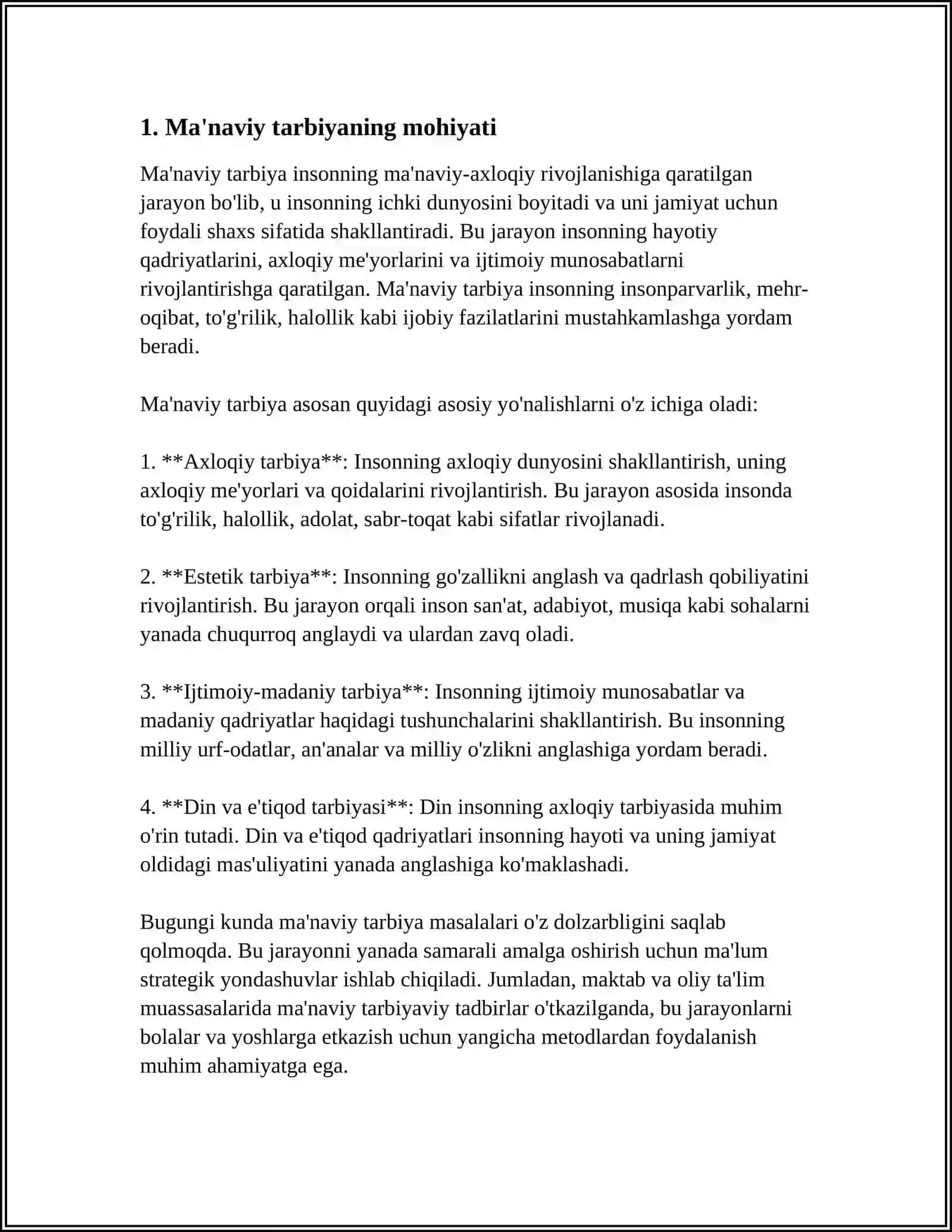 MA’NAVIY TARBIYA TO‘G‘RISIDAGI ILK TASAVVURLAR, QARASHLAR VA TA’LIMOTLAR 3