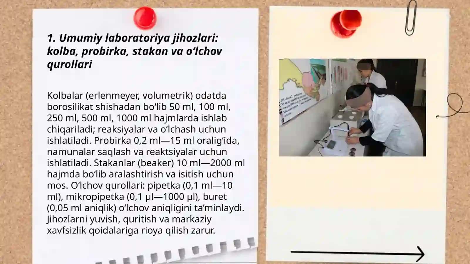 Laboratoriya jihozlari. Laboratoriya usullari 3