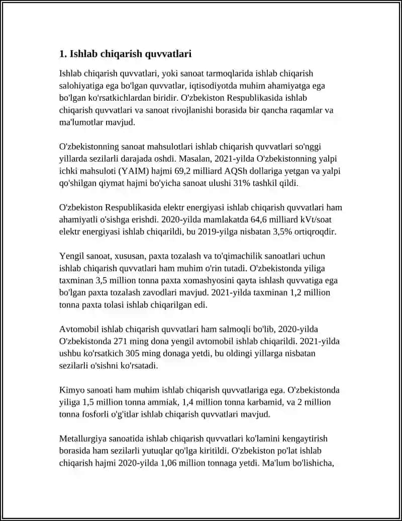 Ishlab Chiqarish Quvvatlari 3